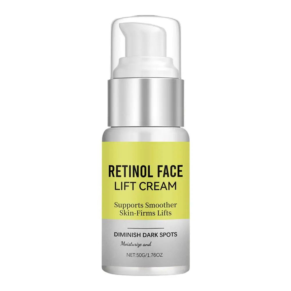 Retinol Serum: Nourishes, hydrates, and firms the skin; reduces fine lines and dark circles; minimizes pores; antioxidant and anti-aging.