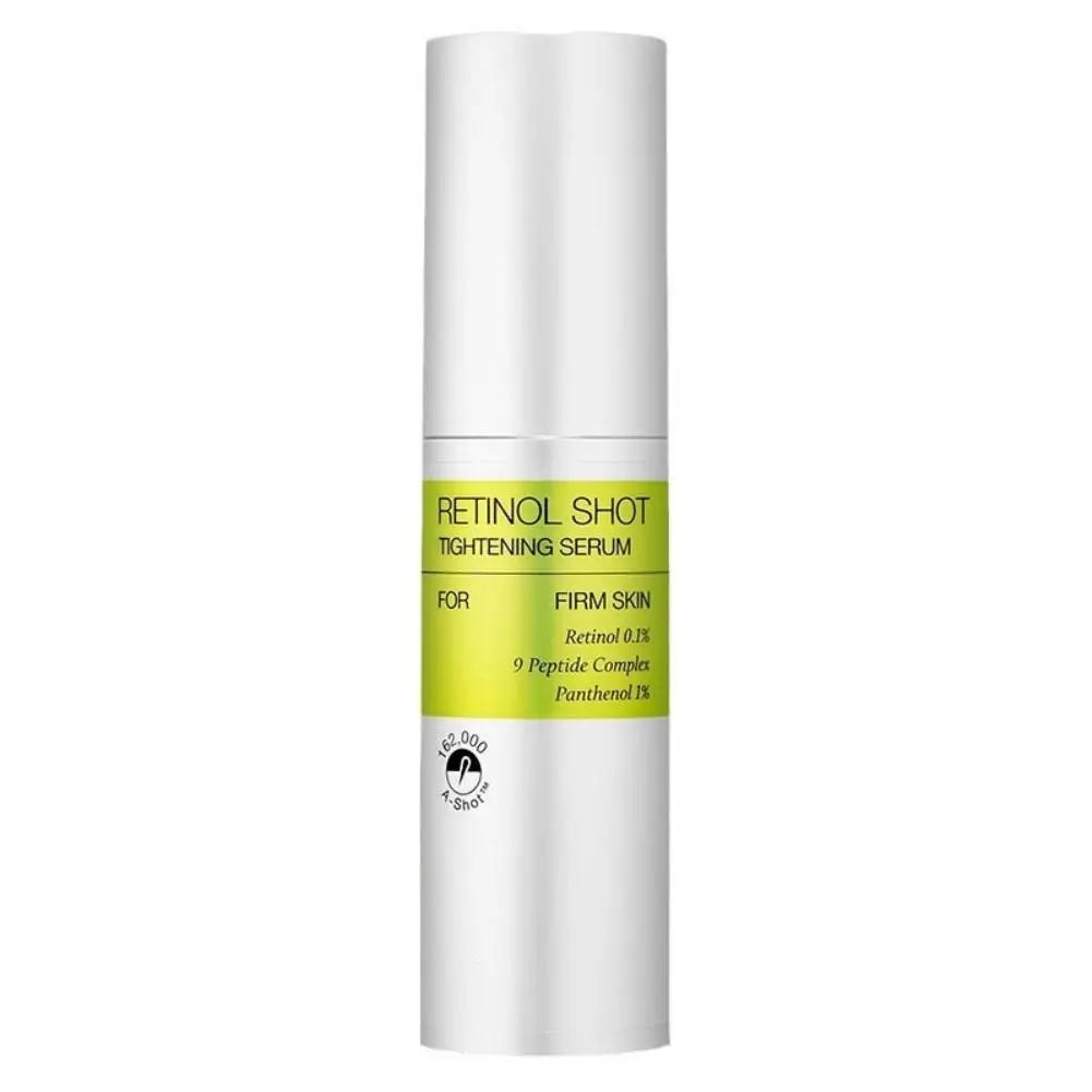 Retinol Serum: Nourishes, hydrates, and firms the skin; reduces fine lines and dark circles; minimizes pores; antioxidant and anti-aging.